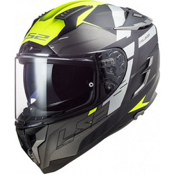 LS2 Challenger FF327 Allert Matt Titan / Hi-Vision Yellow Κράνος Μηχανής Full Face 1420gr