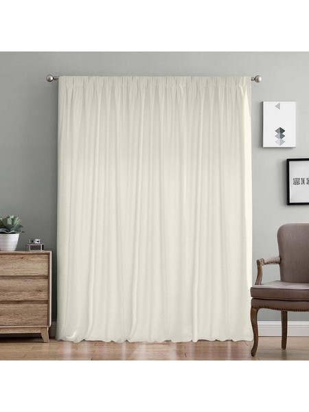 Lino Home Κουρτίνα με Τρέσα 300x275 Samos C91012 Cream 8000000855