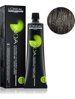 L'Oreal Professionnel Inoa 3 Καστανό Σκούρο Μόνιμη Βαφή Μαλλιών Χωρίς Αμμωνία 60ml