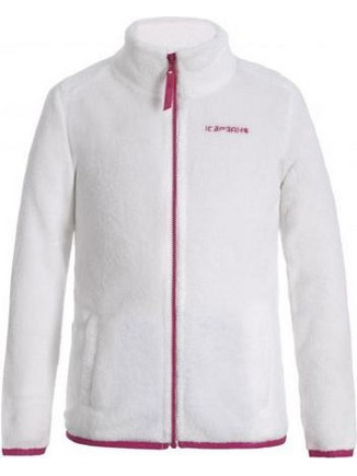 Icepeak Kirtland Παιδική Ζακέτα Fleece με Φερμουάρ Λευκή 651830669l-010