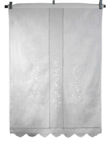 Silk Fashion Κουρτίνα Παραθύρου με Τούνελ 90x130 466 Λευκό