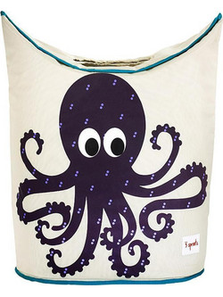 3 Sprouts καλάθι για τα άπλυτα Laundry Hamper Octopus Purple - 0812895000139 - 0317-ILHOCT