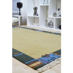 Sprintzio Nepal Tib Χαλί Ορθογώνιο Shaggy Μάλλινο 176x236cm 015/3401 Gold - Olive