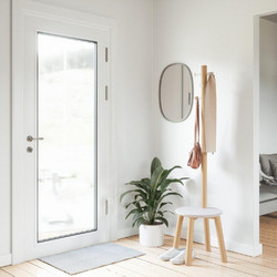 Καλόγερος Με Σκαμπό Pillar 1014257-668 White-Walnut Umbra Μέταλλο,Ξύλο