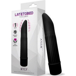 LateToBed Nyly Δονητής Bullet 13.5cm Μαύρος