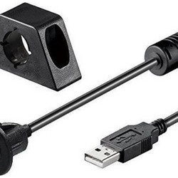 Ampire XUB200 Καλώδιο Επέκτασης USB 2.0 με Υποδοχή (200cm)