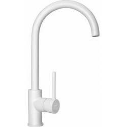Viospiral Modea Line 00-2090/W Μπαταρία Κουζίνας Πάγκου Διπλής Παροχής Ανάμεικτη Λευκή