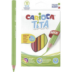 Carioca Tita Maxi Ξυλομπογιές Σετ 12τμχ