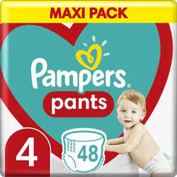 Pampers Pants Maxi Πάνες Βρακάκι No4 9-15kg 48τμχ