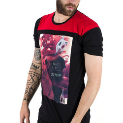 STEFAN Ανδρικό μαύρο μπλουζάκι T-Shirt