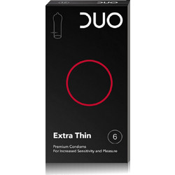 DUO Extra Thin Προφυλακτικά Λεπτά με Λιπαντικό 6τμχ