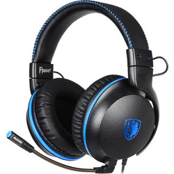 Sades Fpower Gaming Headset Over Ear Black Blue