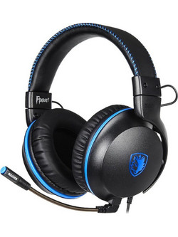 Sades Fpower Gaming Headset Over Ear Black Blue