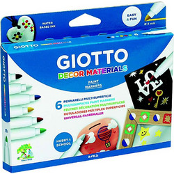 ΜΑΡΚΑΔΟΡΟΙ GIOTTO DECOR MATERIALS (6 Τμχ) (453300)
