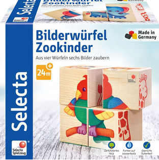 Παιδικό Puzzle Selecta Κύβοι Ζούγκλα 4 Κομμάτια