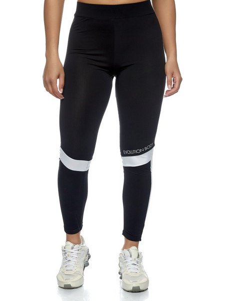 Evolution Body Γυναικείο Κολάν Μακρύ Ψηλόμεσο Μαύρο EVO-FIT 2422