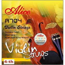 Alice A704 Σετ 4 Χορδές Βιολιού Stainless Steel