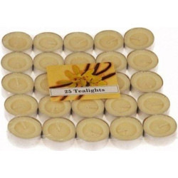 Tealight Candles Κεράκια Ρεσώ 25 τμχ 4 ωρών Καύσης Βανίλια