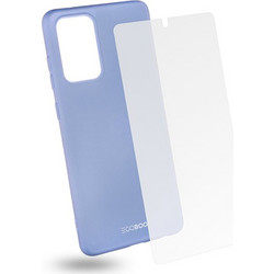 Egoboo Θήκη Ανθεκτική Σιλικόνης Light Violet για Samsung Galaxy A72 και δώρο Tempered Glass (SA72TPUVIOGL)