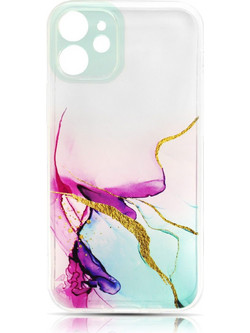 Watercolor Marble iPhone 12 Mini 3 Διαφανές