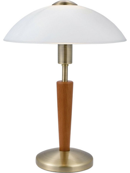 Eglo Solo 1 Πορτατίφ Αφής E14 Λευκό Bronze Φ26xΥ35cm