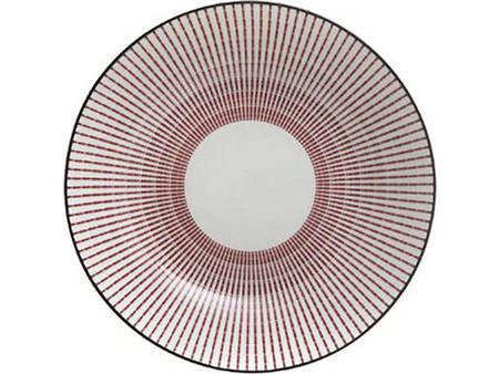Plastona Πιάτο Βαθύ Πορσελάνης Red Lunis 20cm 07.160558B