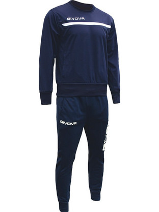Givova Tuta Training One Ανδρικό Σετ Φόρμας με Λάστιχο Navy Μπλε TT011-0403