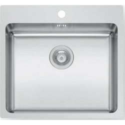 Pyramis Inset Ledge Ένθετος Νεροχύτης Inox Σατινέ 55x50.5cm 101061401