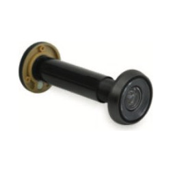Convex 702-110 Ματ Μαύρο Ματάκι πόρτας πανοραμικό με ρυθμιζόμενο κορμό