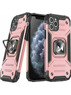 Wozinsky Ring Armor Back Cover Pink (iPhone 11 Pro Max)