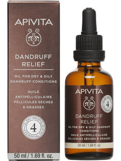 Apivita Dandruff Relief Ξηρό Λάδι Μαλλιών κατά της Ξηροδερμίας & της Πιτυρίδας 50ml