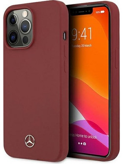 Mercedes Hardcase Silicone Line iPhone 13 Pro Κόκκινο