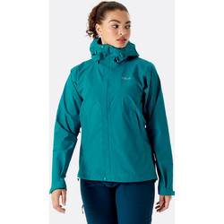 Rab Γυναικείο Μπουφάν Χειμωνιάτικο Softshell Κοντό Πετρόλ QWG-83-UM-10