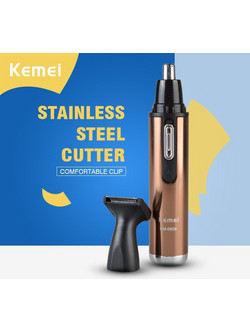 Kemei Trimmer Μηχανή Ανδρική Επαναφορτιζόμενη Προσώπου Μύτης & Αυτιών KM-6629