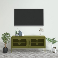 vidaXL Έπιπλο Τηλεόρασης Μεταλλικό Μ105xΠ35xΥ50cm 336234