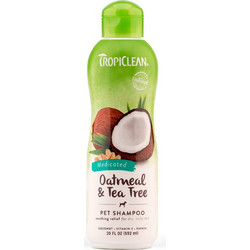 Tropiclean Oatmeal and Tea Tree Medicated Shampoo 592ml