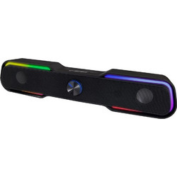 Esperanza EGS101 Ηχεία Υπολογιστή 2.0 6W με RGB Φωτισμό Black