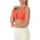Beachbody Align Front Zip Αθλητικό Μπουστάκι με Μέτρια Στήριξη Πορτοκαλί 122589-204