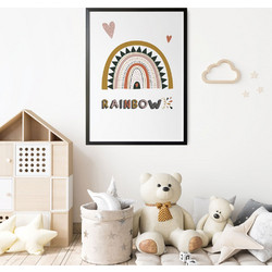 ΠΑΙΔΙΚΗ ΑΦΙΣΑ RAINBOW 3 48288 (PVC/PLEXIGLASS ΜΑΥΡΗ ΚΟΡΝΙΖΑ) 40x60cm