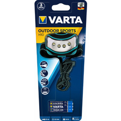 Varta Outdoor Sport Γαλάζιο Φακός Κεφαλής Εργασίας Μπαταρίας Led 50lm