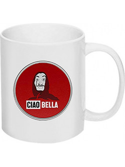 Κούπα Πορσελάνης Άσπρη Bella Ciao 350ml