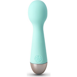 Green Mini Rechargeable Wand Massager 13 cm