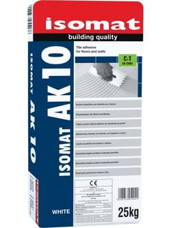 AK-10 ΚΟΛΛΑ ΠΛΑΚΙΔΙΩΝ C1 T ΛΕΥΚΗ ISOMAT 25KG (4a)