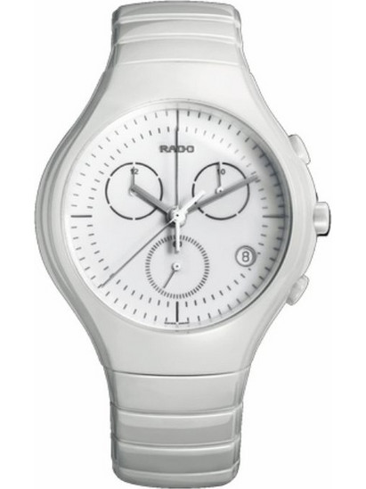 Rado True Γυναικείο Ρολόι Χρονογράφος με Λευκό Λουράκι 54108323001