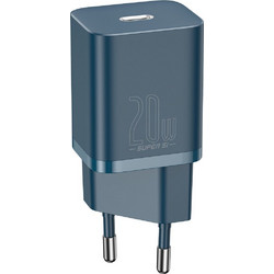 Baseus Super Si Φορτιστής Χωρίς Καλώδιο με Θύρα USB-C 20W Power Delivery Blue