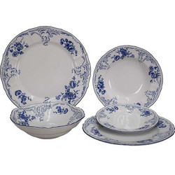 Bernadotte Σετ Πιάτα Φαγητού Πορσελάνης Blue Flowers 20τμχ 7720626064