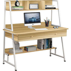 Woodwell Γραφείο Ξύλινο με Βιβλιοθήκη 120x48x73cm EO405,2