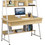 Woodwell Γραφείο Ξύλινο με Βιβλιοθήκη 120x48x73cm EO405,2