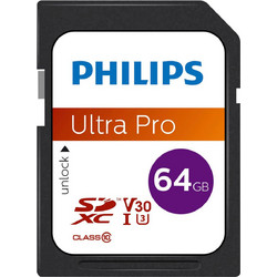 Philips SDXC 64GB Class 10 U3 V30 UHS-I A1
