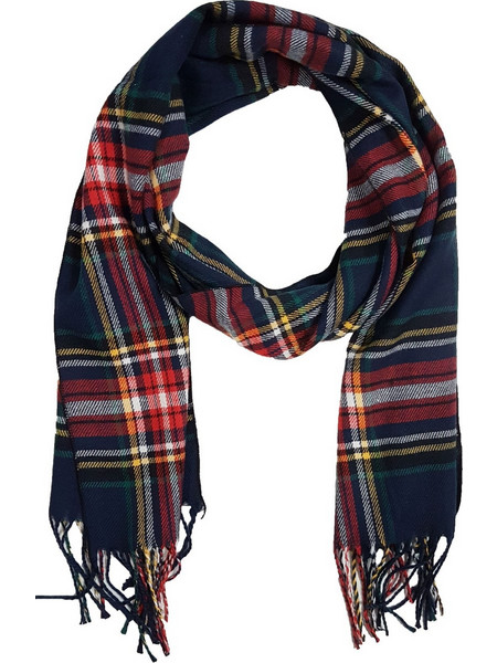 Legend - LGS-3021-87 - Check Blue Colorful - Κασκόλ Cashmere Touch - blue